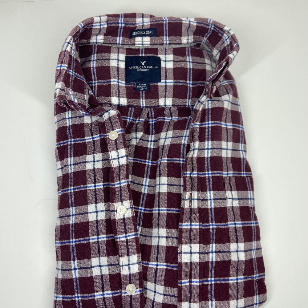 American Eagle Long-Sleeve Button-Down